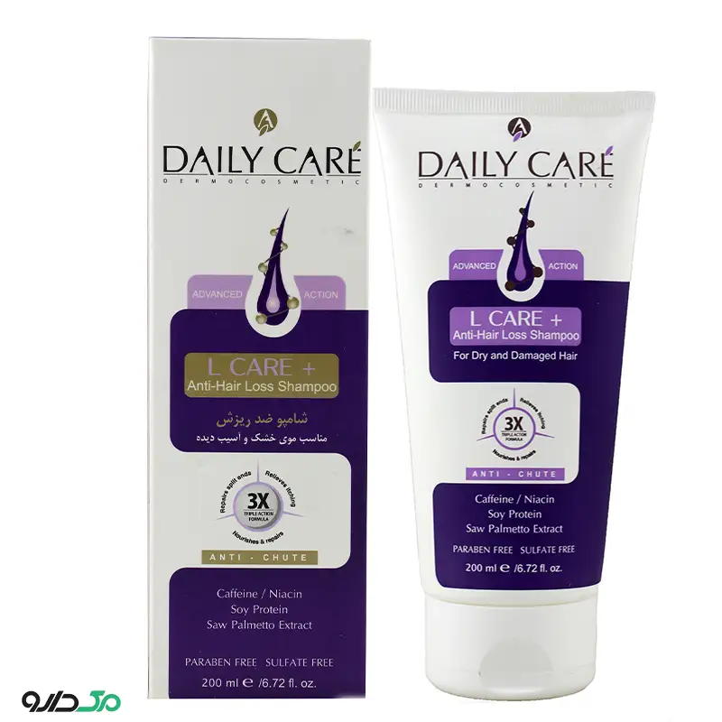 شامپو ضد ریزش موی خشک و آسیب دیده دیلی کر